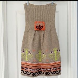 Anthropologie super cute strapless dress